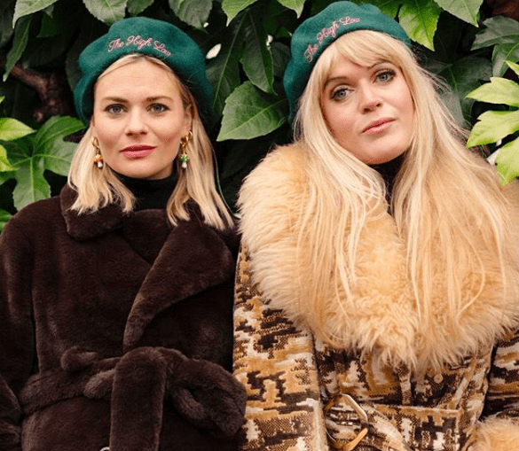 Dolly Alderton and Pandora Sykes in High Low hats