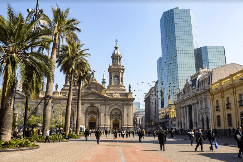 a square in Santiago