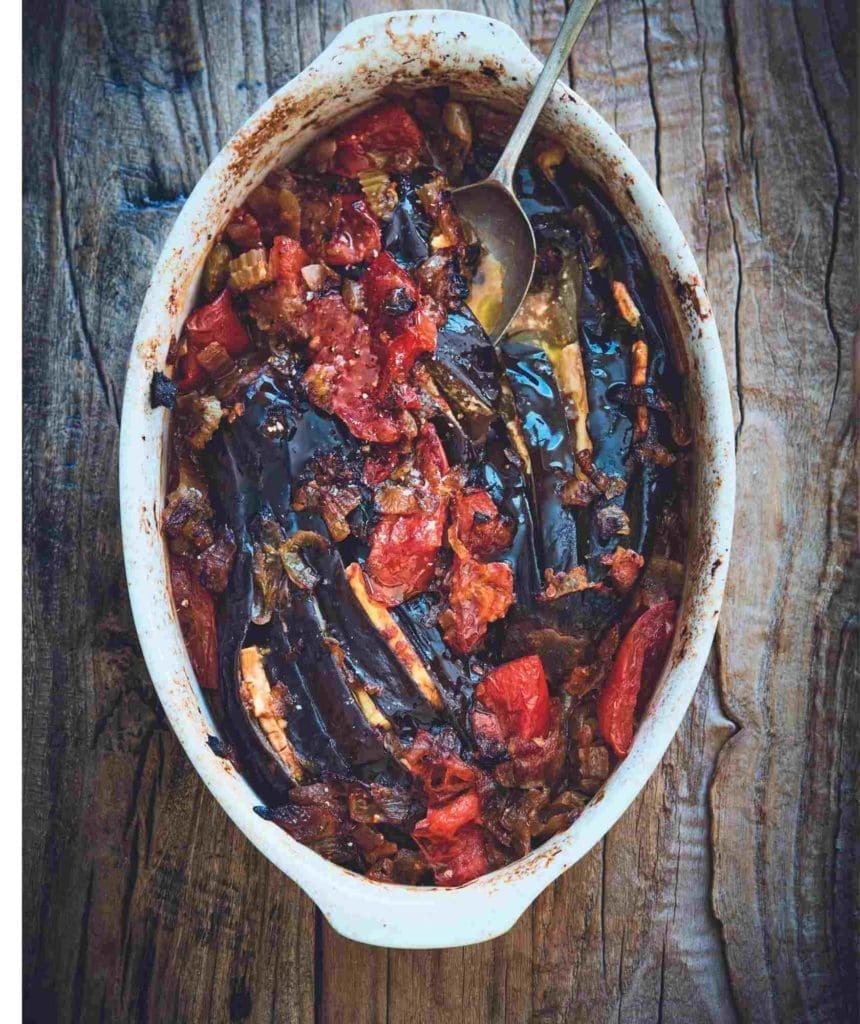 baked eggplant recipe from A Quiet Kitchen