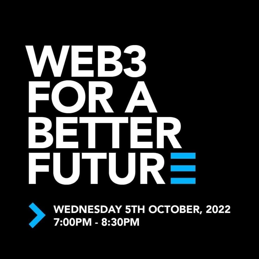 Ad for the Web# For A Better Future Tech Futures Lab event